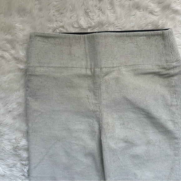 Sprwmn Pants Corduroy Ankle Flare Pull On Elastic Waist Cropped Beige M - Picture 6 of 12